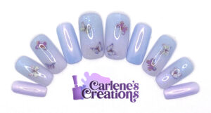 Butterflies of Spring press-on nail set