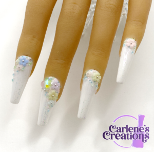 Pastel Flowers press on nails