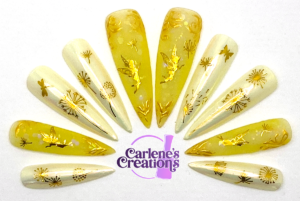 Fairies & Dandelions press on nails