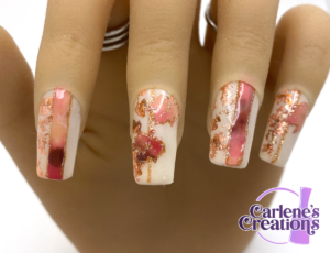 Smooshed Autumn Leaves Press on nails
