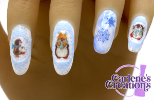 Penguin Playtime press on nails