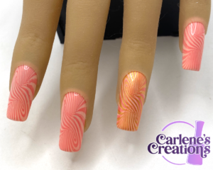 Coral Twist Press on nails