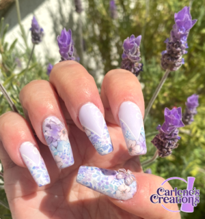 Lovely Lavender press on nails