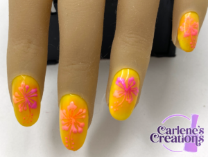 Hibiscus Vacation press on nails