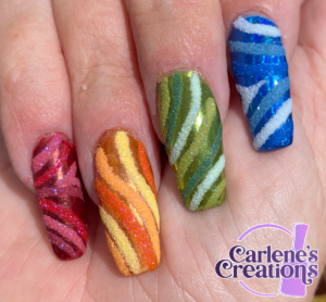 Pride Rainbow press on nails
